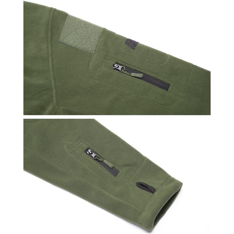 ReFire Gear Men's Warm Military Tactical Sport Fleece Hoodie Jacket