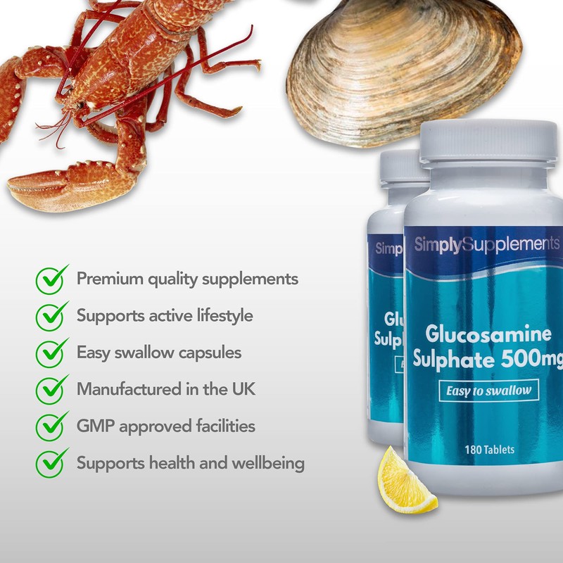Easy to Swallow Glucosamine 500mg | Active Lifestyle Support |