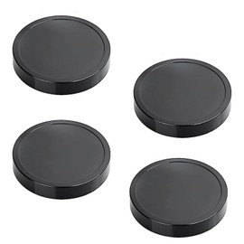 4PCS Flat Lids, Replacement Parts For Magic Bullet Blender, Compatible with Magic Bullet Cups 250W，Black Plastic Lid with 8oz Cup