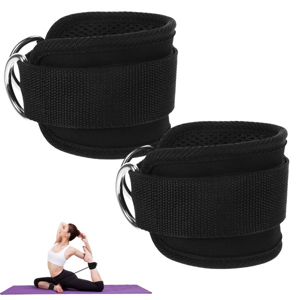 2 Pcs Ankle Strap for Cable Machines Women,Workout Gym Ankle