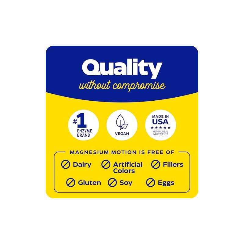 Enzymedica Magnesium Motion Mg ATA Mg Glycinate Malate 60 Tablets