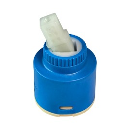 40mm Faucet Ceramic Disc Cartridge Plastic Single Handle Water Mixer Bath Basin Shower Lever Control Valve, Ceramic Disc Cartridge Faucet Valve Replacement Accessories (1 Pack)