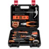 19pcs Household DIY Tool Set, Basic Tools for Home, Office,