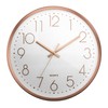 Mebus Wall Clock, Plastic Aluminium, White, 30 cm