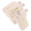 iplusmile 4pcs Decorative Holy Water Bottles Cross Pattern Vials for