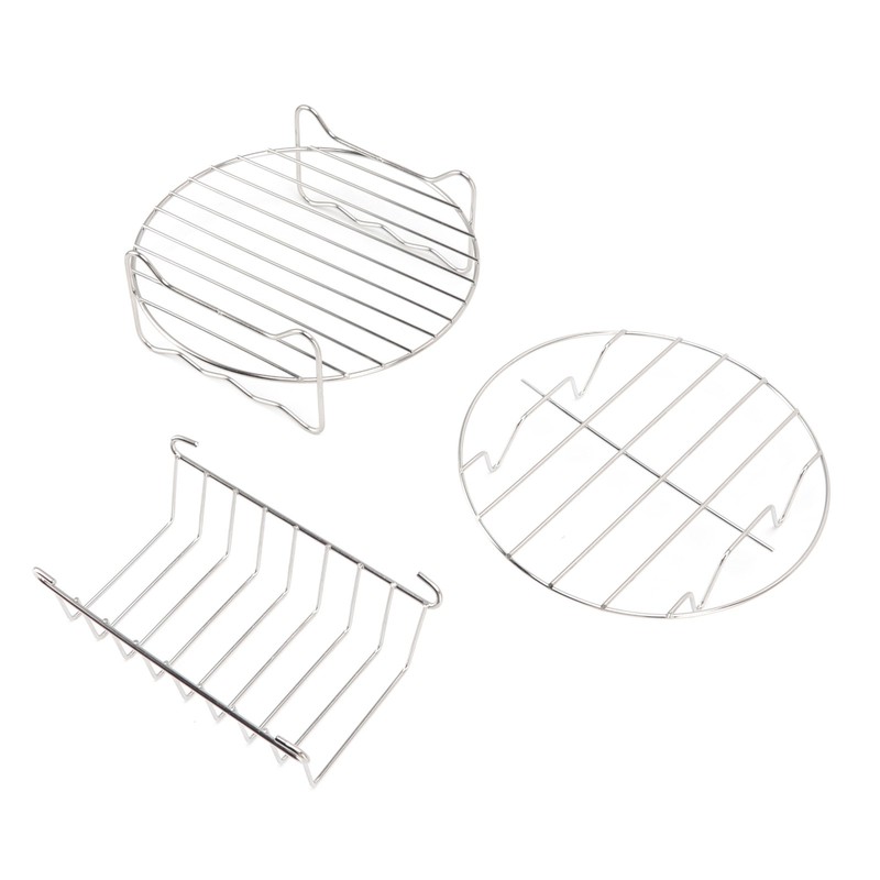 For Air Fryer Pans Set Heatproof Easy Cleaning Stainless Steel