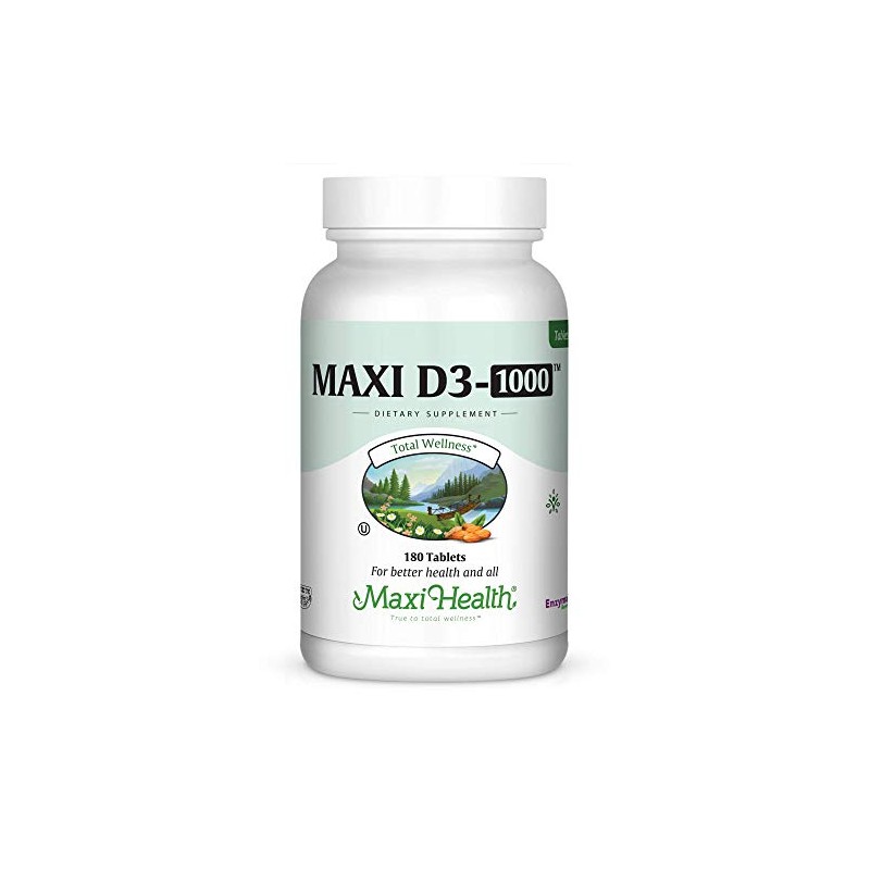 Maxi Health Vitamin D3 1000 IU Dietary Supplement - Easy