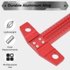Homaisson 24 Inch T Square Woodworking Ruler, Precision Ruler Tsquare
