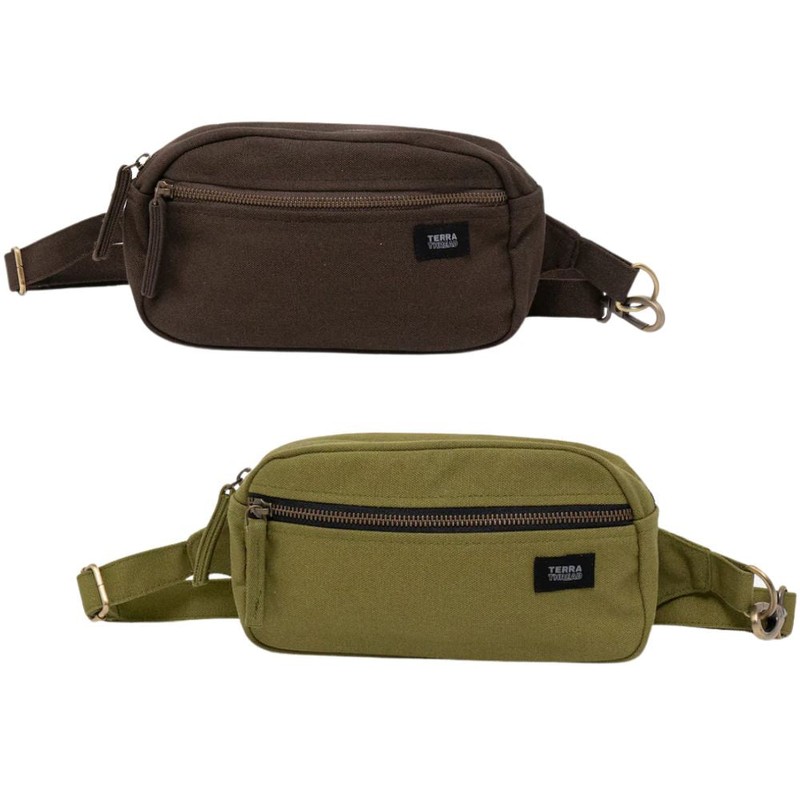 Terra Thread Organic Cotton Cadera Bumbag, Black