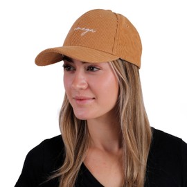 Sorority Shop Phi Sigma Sigma Baseball Cap - Embroidered Logo, Soft Corduroy Blue