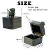 Tentogala Hand-Carved Cat Wooden Ring Box - Magnetic Closure Wedding