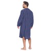 Ashford & Brooks Men's Long Nightshirt | Woven Plaid Henley