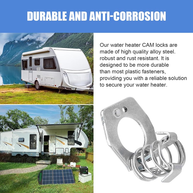 Anyhut 2 PCS RV Water Heater Latch Cam Lock, Stainless