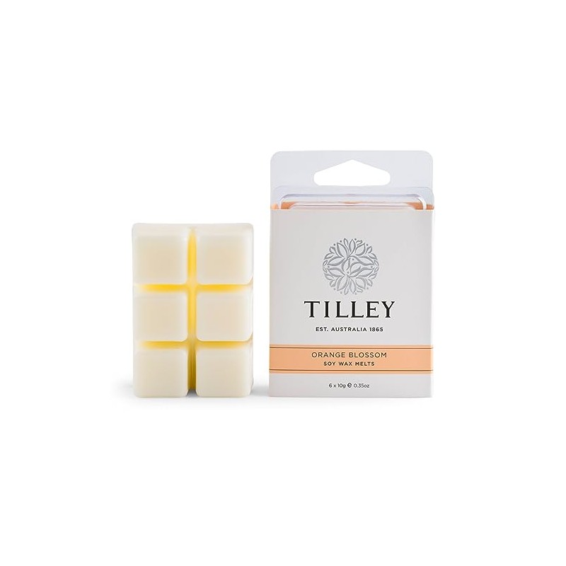 Tilley Classic White Orange Blossom Square Soy Wax Melts 60