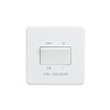 Knightsbridge SF1100MW Screwless 10A 3 Pole Fan Isolator Switch-Matt White,