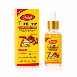 Turmeric Serum for Face – All Natural Turmeric Skin Brightening Serum for Dark Spots – Cleanses Skin, Fights Acne, Evens Tone, Scars – Pure Turmeric Oil Skincare Treatment for All Skin Types