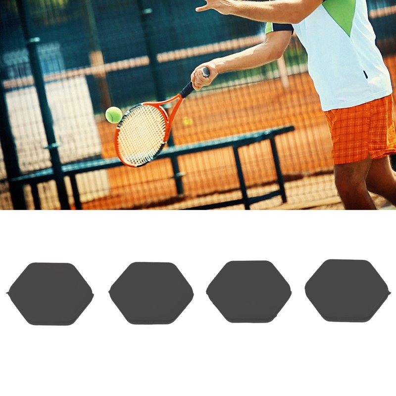 4pcs Tennis Vibration Dampener Hexagonal Shock Absorber for Tennis Racket