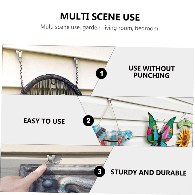 Vinyl Siding Hook Set No Drilling Needed Metal Hooks for