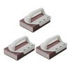 Healeved 3pcs Replaceable Emery Sponge Scrubbers Ergonomic Handle for Efficient