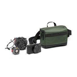 Manfrotto Street Belt Bag, Waist Bag, for Mirrorless Camera, Vlogging Kit, Shoulder Camera Bag, Photography Accessories for Content Creator, Colour Green
