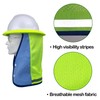 2PCS Hard Hat Sun Shade Neck Shield High Visibility Reflective