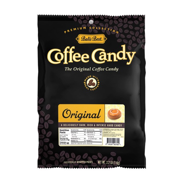BALI'S BEST Coffee Candy, Original Coffee Flavor, 2.2lb Bag