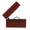 UOOOM Wooden Ring Box, Mini Portable Solid Wood Ring Box