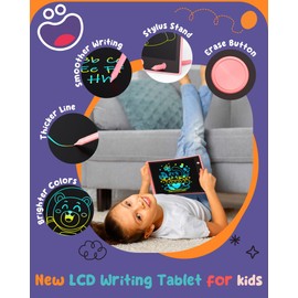 ORSEN 2 Pack LCD Writing Tablet for Kids, Colorful Doodle Board Drawing Pad for Kids, Toddler Easter Basket Stuffers Toy Gifts for Age 3 4 5 6 7 8 Year Old Girls Boys