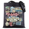 G2TUP Philadelphia Travel Tote Bag Philadelphia Souvenir Gift Philadelphia Landmarks