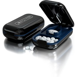 PAIFIEVD Small Pill Cutter, Pill Splitter Pill Cutter for Small or Large Pills, Cuts Vitamins Tablets, Portable Pretty Pill Crusher for Purse Pocket (Black)