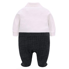 famuka Baby Boy Suit Baptism Wedding Party Baby Clothes (White, 6-9 Months)