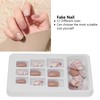 24 Piezas de Uñas Postizas, Cubierta Completa, Pegamento en Uñas,