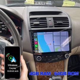 For Honda Accord 7 2003-2007 Android 13 Carplay BTCar Stereo GPS Radio Head Unit