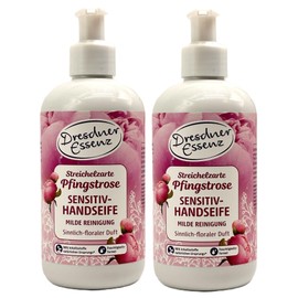 Pack of 2 Dresdner Essenz Sensitive Hand Soap Soft Peony 2 x 300 ml