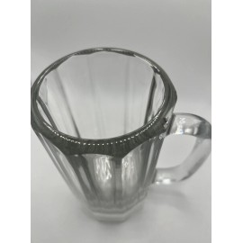 LIBBEY # 5020 16 oz  Paneled Glass Mug  H- 6 1/8", T- 3 1/2"