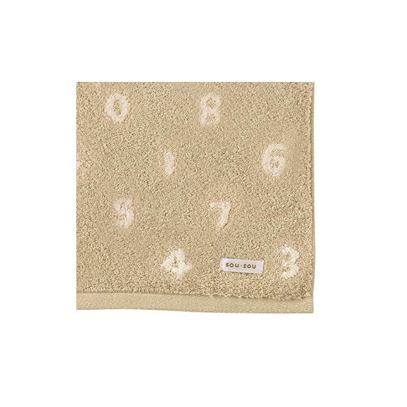 Marushin 6165012800 SOU SO-SU-U Face Towel, Light (Tan), 100% Cotton,