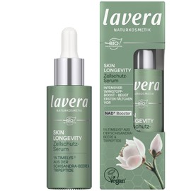 lavera Skin Longevity Cell Protection Serum - Face Serum with Hyaluronic & Herbal Active Ingredients for Smooth, Nourished Skin, Moisture & Regeneration, Natural Cosmetics