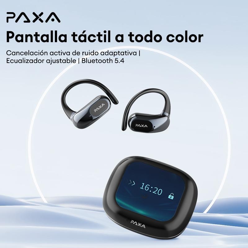 PAXA OpenAir Ultra Full-Color Touch Display Bluetooth Earbuds Dynamic Stereo