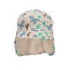 Sterntaler Boys' Peaked Cap with Neck Protection Desert Dinosaur Sun