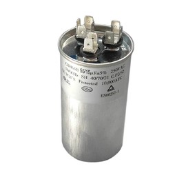 CBB65B Run Dual Capacitor 250VAC 250V AC 55/15uF 55+15uF 55MFD+15MFD 40/70/21 C.P2/S2 50/60Hz 10000AFC