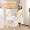 JMMD Baby Changing Table, Changing Station for Nursery, Adjustable Height