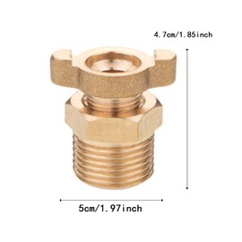 Generic Air Compressor Drain Valve, Copper Drain Valve, Leakproof, Sturdy, Lightweight Easy Installation Labor Saving Accessories, Style A