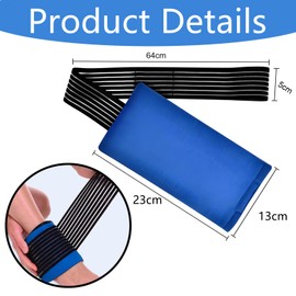 2 PCS Knee Ice Pack Wrap, Ice Packs for Sports Injuries Cold Hot Packs for Knee