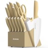 Astercook 15pcs high carbon stainless steel kitchen knife steak knife