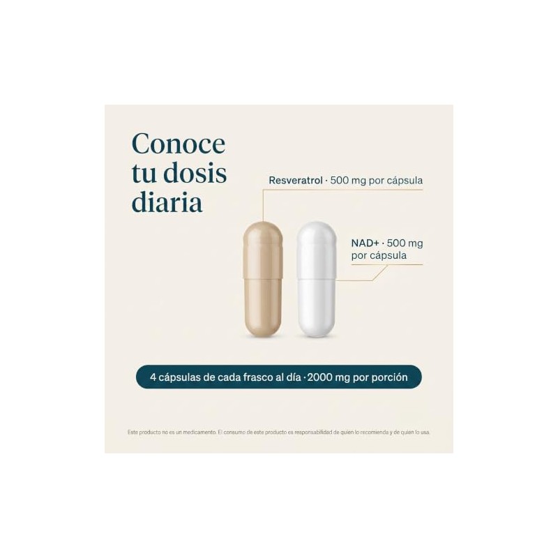 NUMO NAD+ y Trans-Resveratrol │Combo Longevidad │ 2 Frascos 60