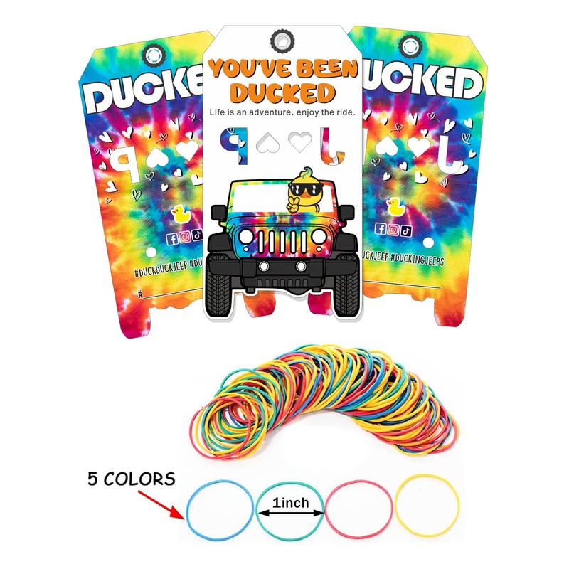 Duck Tags, You've Been Ducked, Duck Duck Tags, Rainbow Tie