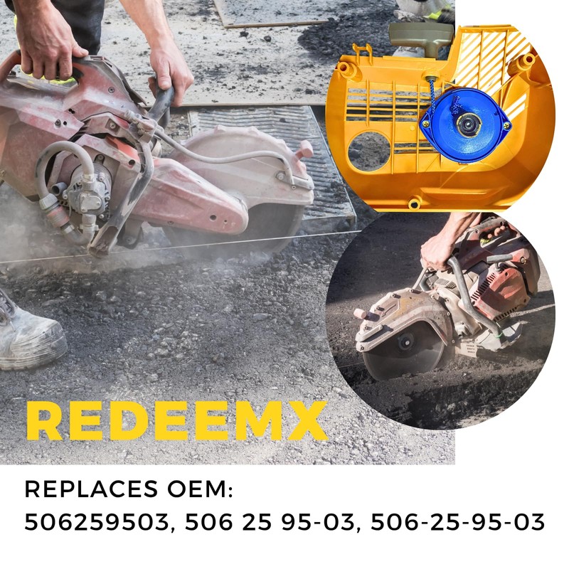 REDEEMX 506259503 K650 Recoil Pull Start Starter Cover Assembly Compatible
