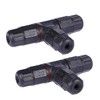 Set of 2 Ounona Waterproof Connector Sleeve T Shape 3