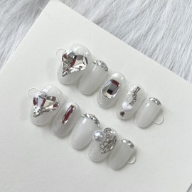 Clean Daily Wedding Handmade Nail Tips - Points / 클린 데일리웨딩 수제네일팁 - 포인트