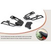 Mokuo Motorcycle Luggage Rack in Heavy Iron Material Compatible with
